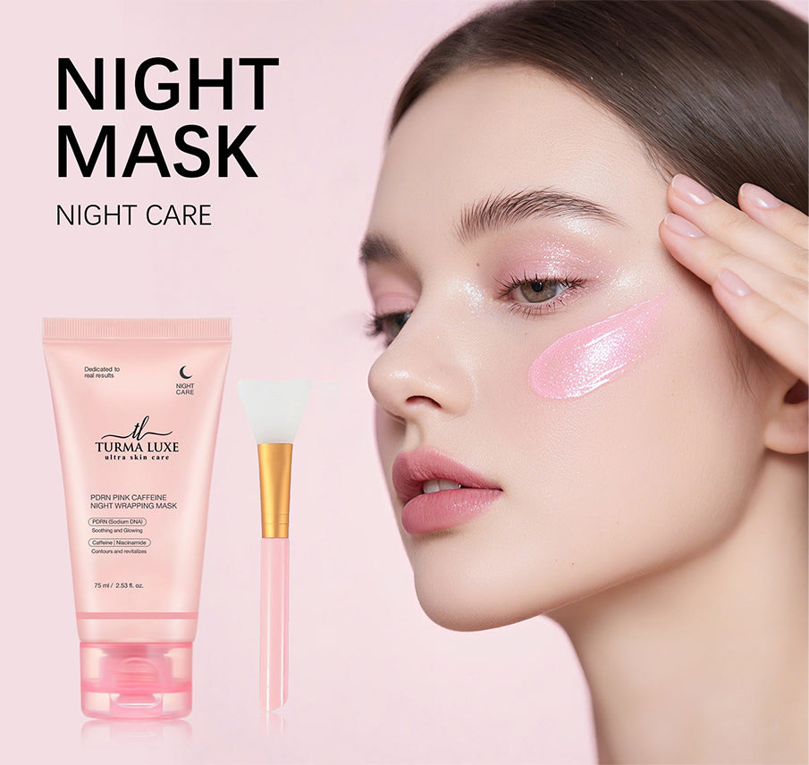 Turma Luxe Wrapping Mask PDRN Caffeine Overnight Peel Off Facial Mask
