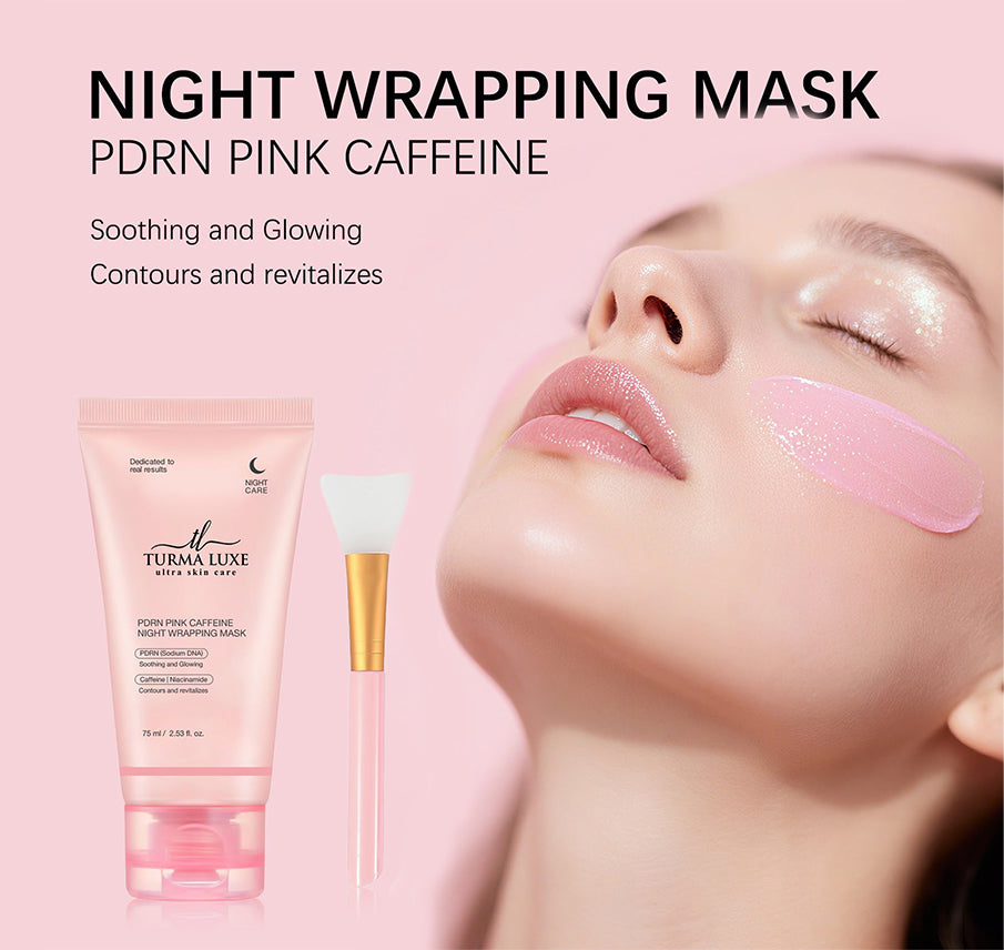 Turma Luxe Wrapping Mask PDRN Caffeine Overnight Peel Off Facial Mask