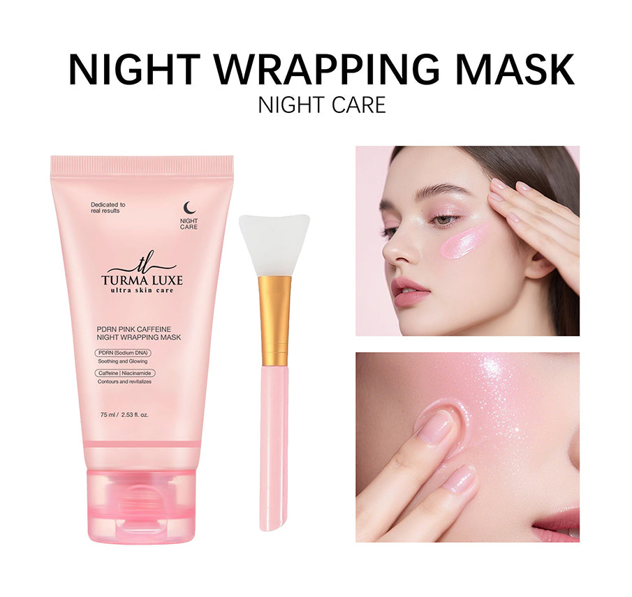 Turma Luxe Wrapping Mask PDRN Caffeine Overnight Peel Off Facial Mask